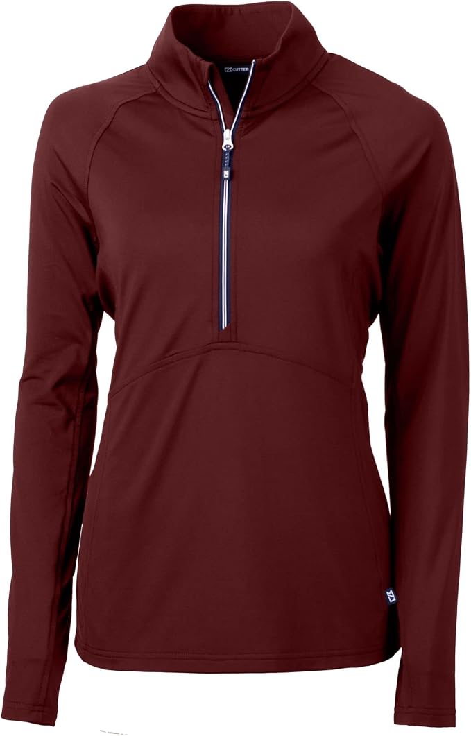 Cutter & Buck Womens Long Sleeve Adapt Eco Knit Half Zip Pullover