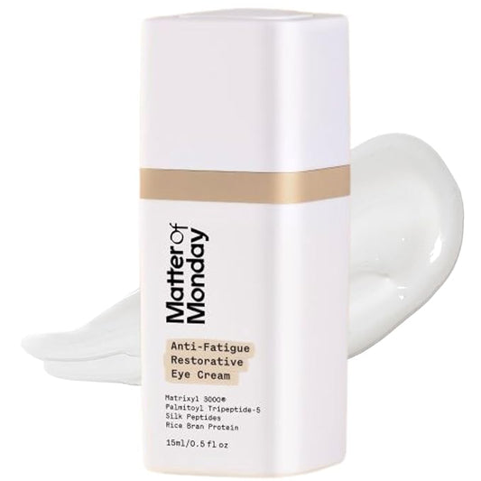 Firming Eye Cream - Anti-Fatigue Restorative for Dark Circles, Puffiness & Fine Lines| Hydrates, Smooths with Peptides & Caffeine, Sensitive Skin Friendly, 0.5 oz.