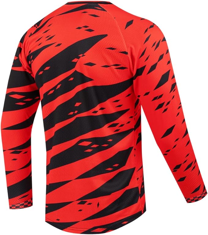 Youth Dirt Bike Jersey, Kids Mountain Bicycle Shirt Long Sleeve Powersports Children Downhill Jerseys for Big Kids