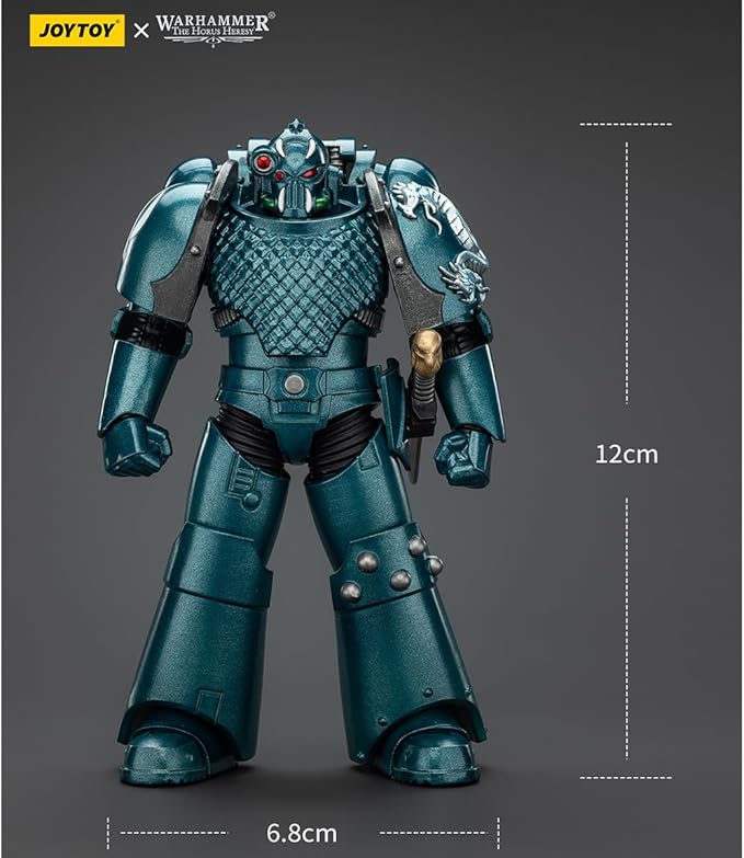 JOYTOY Warhammer The Horus Heresy Alpha Legion Headhunter with Banestrike Combi-Bolter and Power Dagger - 1:18 Scale 4.72in Action Figure Mecha Joy Toy Collection Model