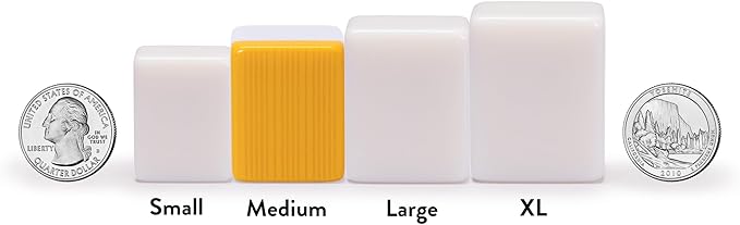 Yellow Mountain Imports Chinese Mahjong Set – Rouge Prestige – 146 Medium Tiles, Professional Set for Chinese-Style Play [中式麻將 專業套裝]