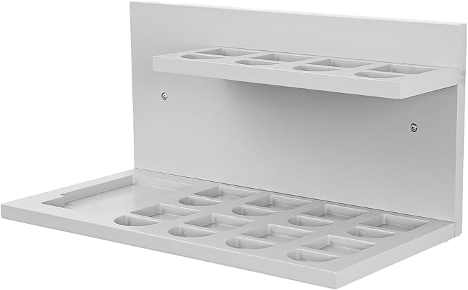 PHOENANCEE Floating Shelves for Little Tikes Story Dream Machine,Wall Shelf for Little Tikes Projector Books Audio Play Character Storage Tray Organizer for Toddlers Kids Girls Boys,Pine(Gray White)