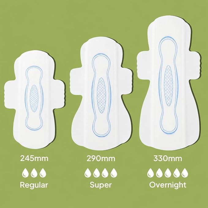 Ultra Thin Pads for Women with Wings, Regular Absorbency Period Pads, Lightweight & Discreet Feminine Pads, Travel Friendly, 48 Count