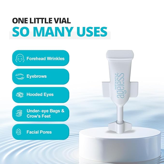 Instantly Ageless - Instant Face Lift Cream - Skin Care Anti Aging Face Cream with Vitamin C - Wrinkle Tightener - Eye Cream For Puffiness and Bags Under Eyes - Facelift 20 Vials