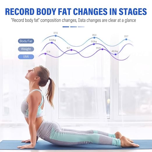 Body Fat Analyzer with Printer, Body Composition Analyzer, Body Fat Scale/Weight Scale for Accuracy 25 Key Metrics, Muscle Analysis, Body Scanner Analyzer Body Fat with BMI for Gym, Clinic, Home Use