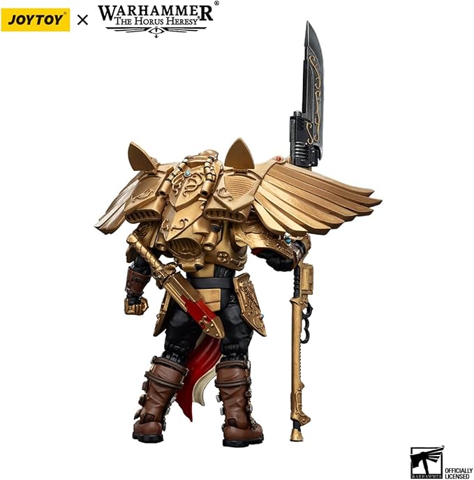 JOYTOY Warhammer The Horus Heresy Legio Custodes Custodian Venatari Squad Venatari with Venatari Lance, 1:18 Scale 5.4in Action Figure Mecha Joy Toy Collection Model