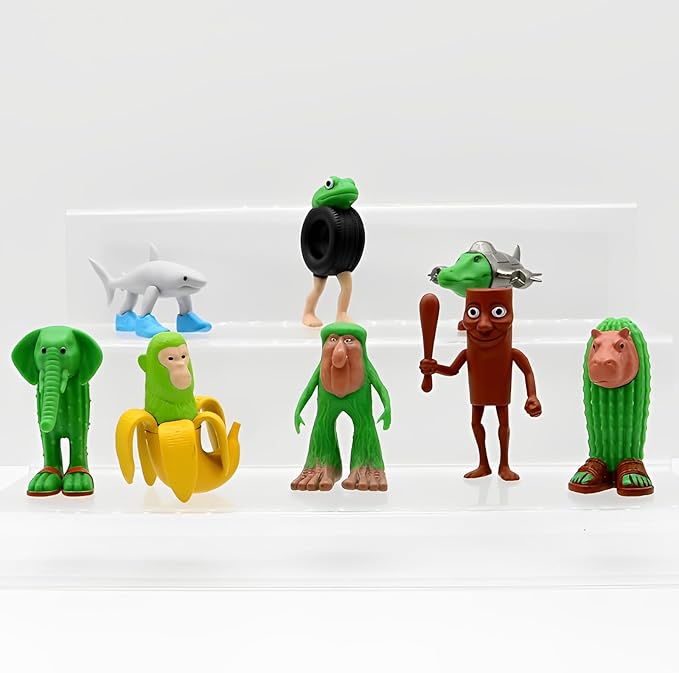 2025 New Italian Brainrot Toy Tralero Tralala Figure Desktop Decoration Tung Tung Tung Sahur Figurine, 8 PCS Italian Brainrot Figures for Cake Toppers Birthday Gifts for Fans