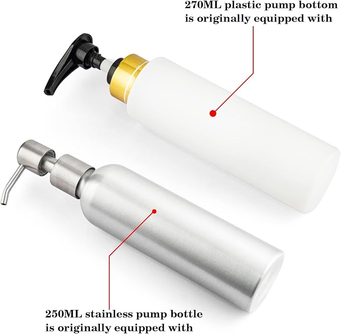 Massage Oil Bottling Plastic 270ML Beauty Salon Use Essential Oil Bottle with Pump Spare Part for Elitzia ETOH843 Oil Warmer Device