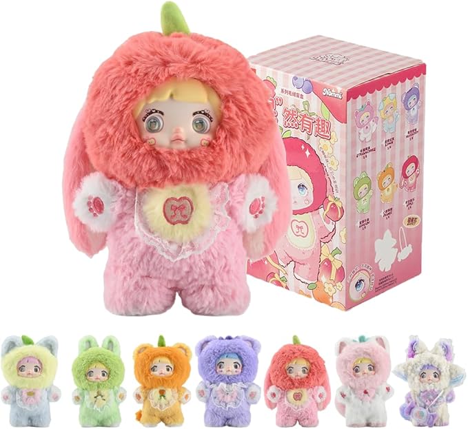 Nommi V3 Interesting Fruits Series Plush Blind Box 6PCs (Set of 6 No Repeat) Cute Figures Collectible Toys Birthday Gifts