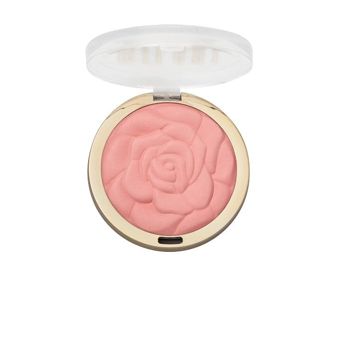Milani Rose Blush, Powder Blush for Cheeks, Cruelty Free Makeup - Shape, Contour & Highlight Face for a Natural Matte Finish -Tea Rose