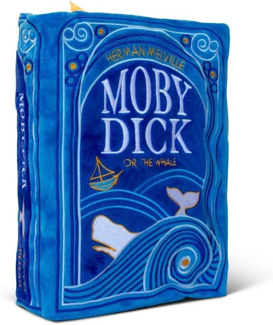 Punchkins Moby Dick Book Plush – Soft Collectible Gift for Book Lovers, Readers, Teachers, Bookworms- Literary Decor for Library, Office, or Study– 11x7/PillowSize