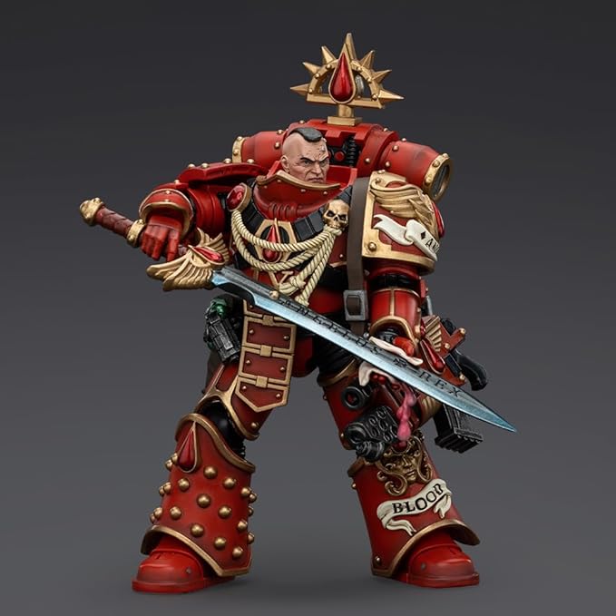 JOYTOY-Warhammer The Horus Heresy -1:18-Action Figure-Blood Angels Raldoron First Captain of The Blood Angels-Collection Model Birthday Gifts-4.9-Inches
