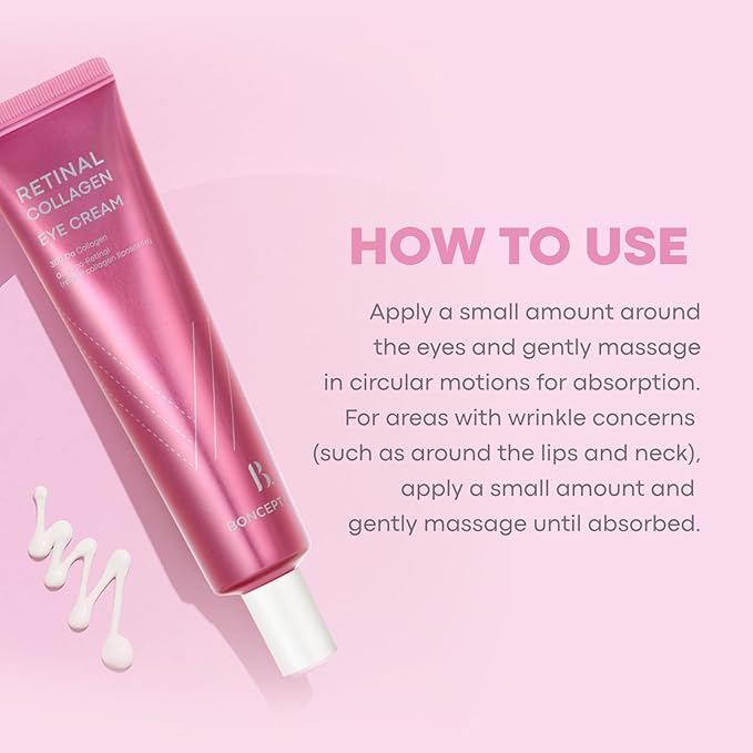 Retinal Collagen Eye Cream - Korean Advanced Vitamin A for Anti-aging for delicate care with Collagen Spicule, Cica, Hyaluronic Acid, Panthenol |1.01 fl.oz / 30 ml