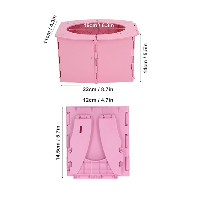 Portable Potty, Toddler Portable Potty Training Seat for Kids Baby Foldable Toilet Child Travel Potty in Car Camping Potty Chair Seat ()