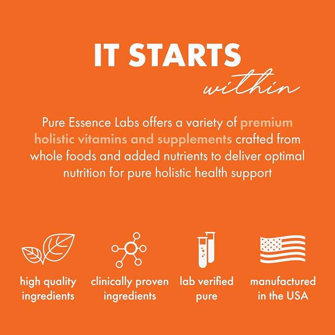 Pure Essence Candex Supplement - Yeast Overgrowth Supplement with Digestive Enzymes, Yeast Infection Probiotic Treatment for Men and Women - 80 Capsules