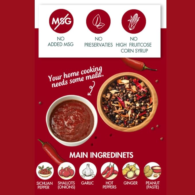 VIVID KITCHEN Mala Sauce | No Preservatives | Versatile, Easy-to-Squeeze | Sugar Free (2 Pack) (Mala Sauce (Low Calorie & Zero Sugar))