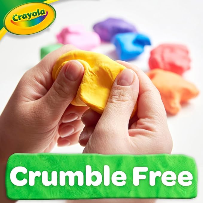Crayola Assorted Dough Classpack with Tools, 8 Colors, Art Supplies, Over 100 Pieces, 24 per Carton