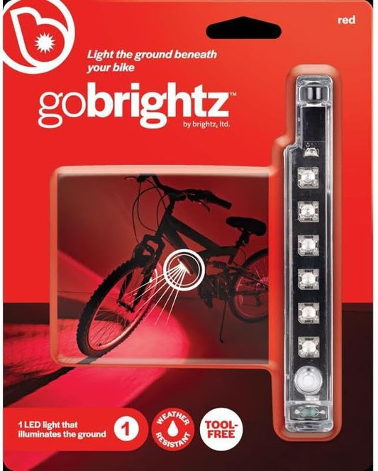 Brightz GoBrightz LED Bike Frame Light - Glowing Bike Underglow Light Bar for Night Riding - 4 Modes Flashing or Steady Glow - Cool Bicycle Lights for Kids, Teens & Adults - Be Cool, Be Safe, Be Seen