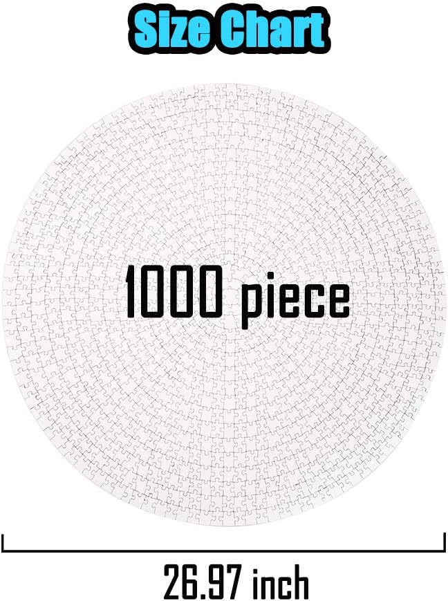 Custom Puzzle from Photo Custom Jigsaw Puzzle Unique Birthday Present Suitable for Children Family and Friends Personalized Puzzle-Multi Size (1000piece-Round-Cardboard)