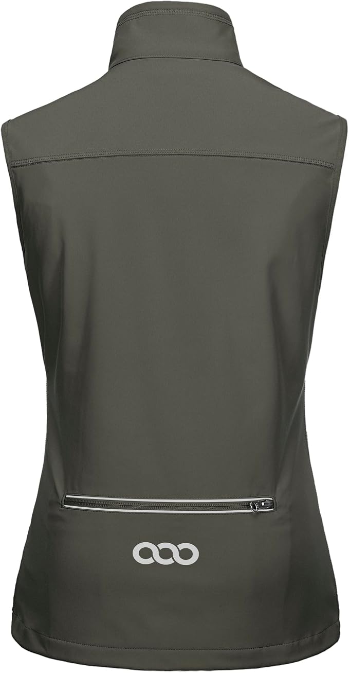 33,000ft Women's Lightweight Running Vest Outerwear with Pockets, Windproof Sleeveless Jacket for Golf Hiking Travel
