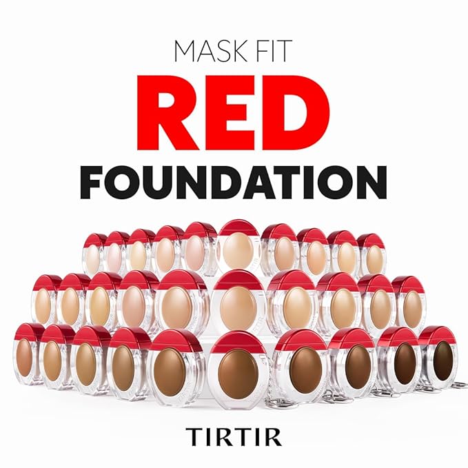 [*Mini Size*] TIRTIR Mask Fit Red Foundation | 72H Lasting Skin-Fit Korean Makeup with Skin-fit Satin Finish & Wide Shade Range, #24N Latte, 0.34oz