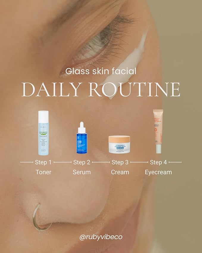 RUBY VIBE CO Hydrating Eye Cream, Eye Moisturizer & Eye Repair Cream with Niacinamide, Hyaluronic Acid, Shea Butter, Squalane & Panthenol, Night Eye Cream for All Skin Types. 15 ml