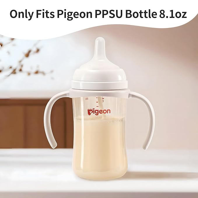 Pigeon Baby Bottle Handles for Pigeon PPSU Bottles 8.1Oz, Easy to Hold for Baby Hands, 1 Pack (Blue)