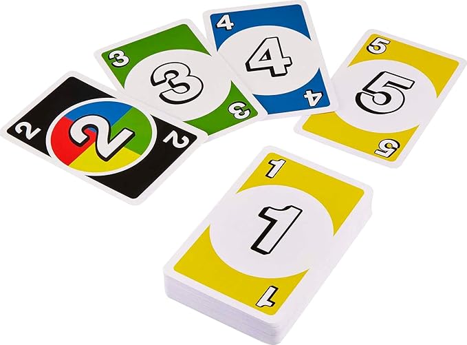 Mattel Games Set of 3 Games with UNO, Skip-Bo & DOS, Travel Games for Kids & Family Night with Storage Tin Box