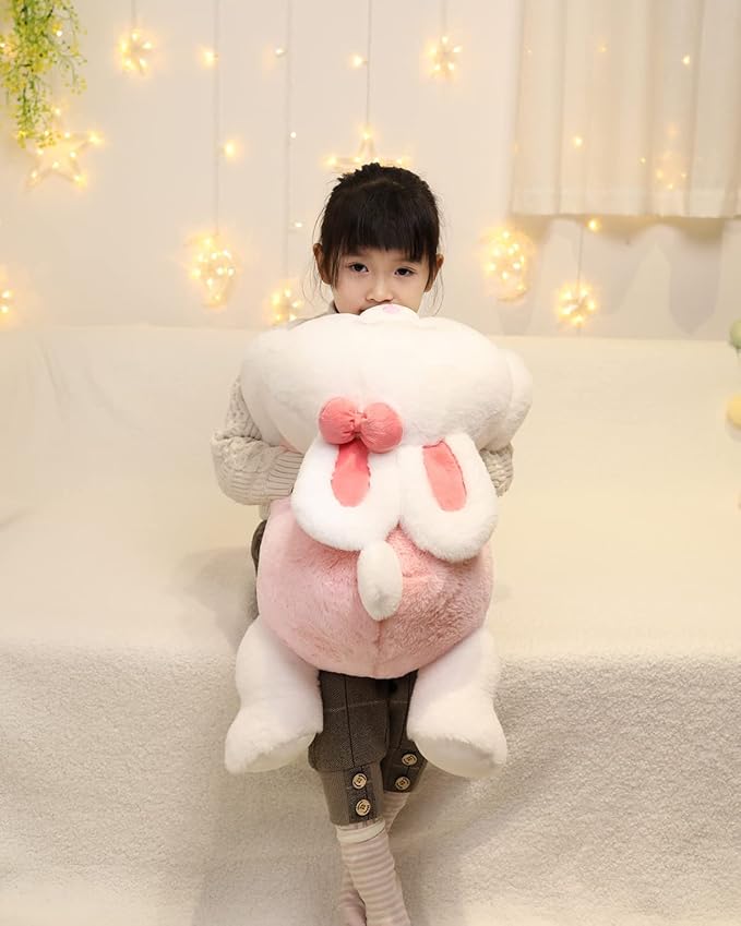 YESGIRL Easter Gifts Bunny Stuffed Animal Plush Pillow, 24 inch Cute Plush Toy, Large Soft Rabbit Plushie for Adults, Kids, Boys and Girls