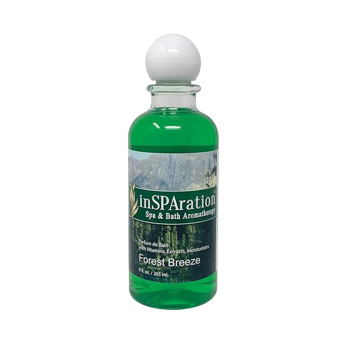 inSPAration Spa and Bath Aromatherapy 115X Spa Liquid, 9-Ounce, Forest Breeze