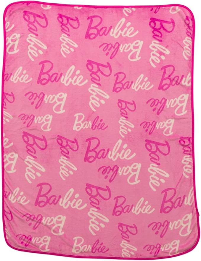 Franco Barbie Kids Bedding Super Soft Cozy Silk Touch Throw, 40 in x 50 in, (Officially Licensed Product) (Pack of 6)