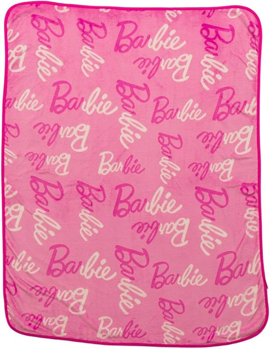 Franco Barbie Kids Bedding Super Soft Cozy Silk Touch Throw, 40 in x 50 in, (Officially Licensed Product) (Pack of 6)
