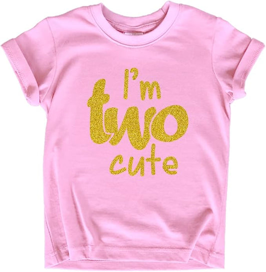 2nd Birthday Outfits for Toddler Girls im Two Cute Shirt Girl 2 Years Old Second Birthday