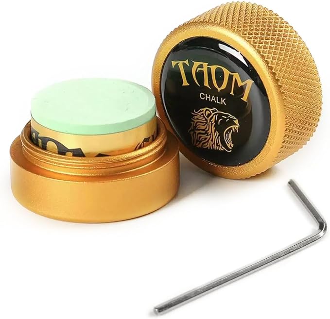 TAOM Pool Chalk Holder Round Shaped Practical Tool Billiards Accessories Magnetic Mini Chalk Tip Case Container Round Box Billiards
