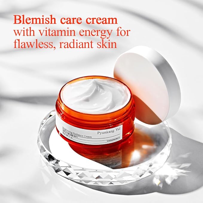 Pyunkang Yul PKY Radiance Vita Cream with Vitamin C and Pearl Extract, 1.69 Fluid Ounces (50 Milliliters) – Moisturizing Cream for Flawless, Radiant Skin