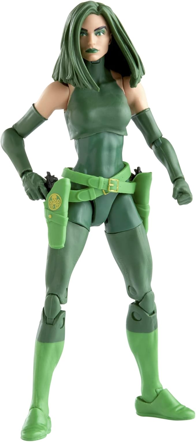 Marvel Legends Series Madame Hydra Comics Action Figure 6-Inch Collectible Toy, 4 Accessories, 1 Build-A-Figure Part.