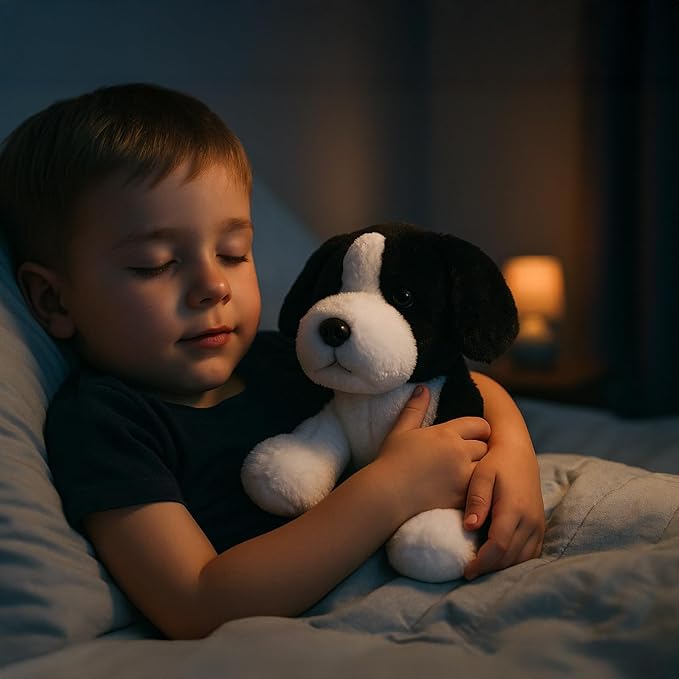 Sheepdog Border Collie Stuffed Animals Black and White Dog Puppy Plush Toys for Kids Boys Girls Baby Birthday Easter