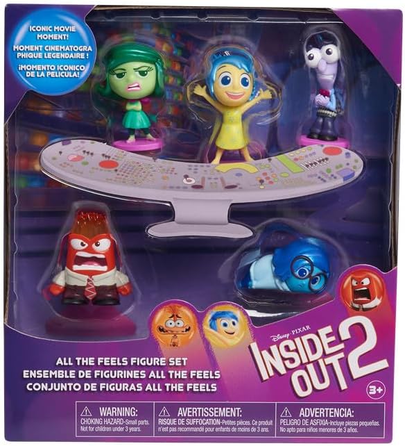 Disney and Pixar Inside Out 2 All the Feels Figure Set, Easter Basket Fillers, Gifts, Presents, Kids Toys for Ages 3 Up by Just Play