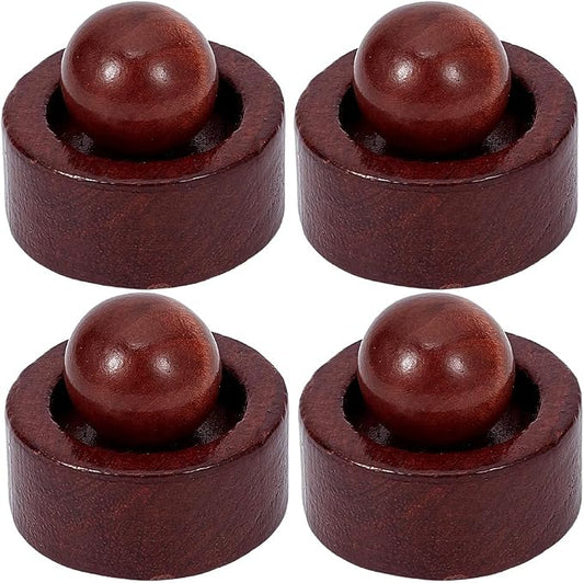 4PCS Coconut Brown Wooden Essential Oil Diffuser Compact Passive Oil Diffuser Portable Air Freshener for Car Aromatherapy Home Office Bathroom Yoga Hall Spa Centers Housewarming Gift