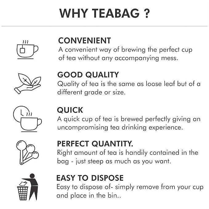 Octavius Tea Bags Variety Pack | 6 Flavors of Black Tea & Green Tea | Herbal Tea Sampler Box | Tea Gift Set | Assorted 50 Teabags | Pack of 1
