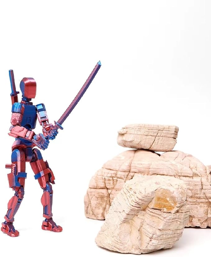 Assembly Completed T13 Action Figure, Titan 13 3D Printed Action Figure, 3D Printed Titan13, Assembled Dummy 13 Lucky 13 Toy Figure