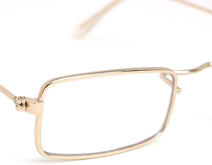 Skeleteen Old Man Costume Glasses - Rectangular Granny 100 Days of School Dress Up Eyeglasses - 1 Pair