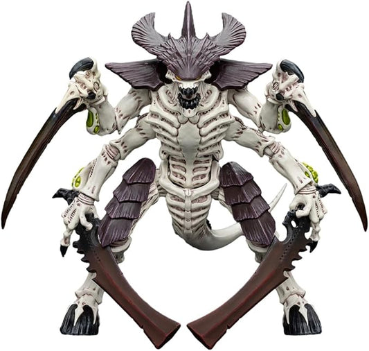 JOYTOY 1/18 Action Figure Warhammer 40,000 Tyranids Hive Fleet Leviathan Tyranid Warrior with Boneswords 2 Collection Model Birthday Gifts JT8766