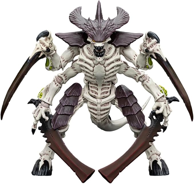 JOYTOY 1/18 Action Figure Warhammer 40,000 Tyranids Hive Fleet Leviathan Tyranid Warrior with Boneswords 1 and 2 2PCS Collection Model Birthday Gifts