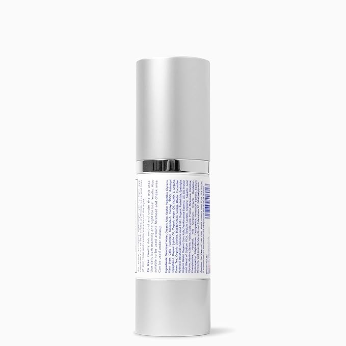 Elon Youth Under Eye Gel – Hyaluronic Acid Gel w/MSM, Plant Stem Cells - Anti Aging to Fight Dark Circles– Under Eye Puffiness Reducer– For All Skin Types, No Fragrance or Parabens (1oz/30ml)
