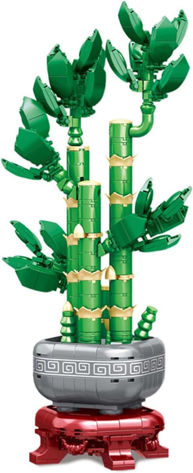 Botanicals Bamboo Building Set, Simulated Green Artificial Plant Decoration Mini Brick, Home and Office Ornament, 531pcs Gift for Adults Ages 6+