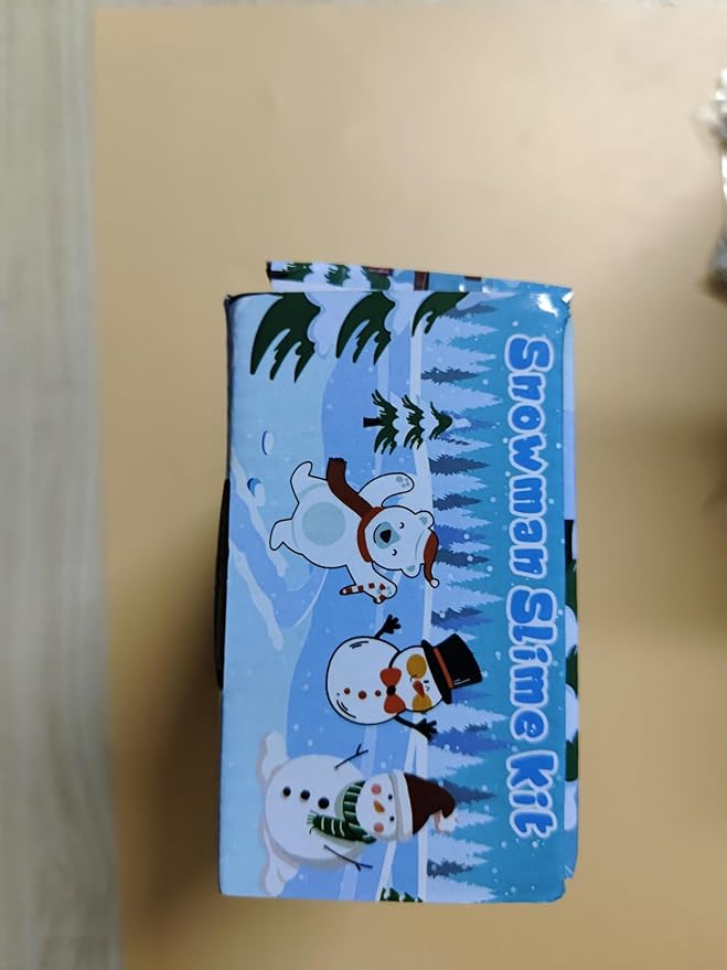 6pcs Slime Stocking Stuffers, Stocking Stuffers for Kids,Christmas Crafts,Stocking Stuffers, Kids Crafts Snowman DIY Kit,Crafts Xmas Gift