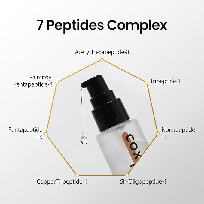 coxir INTENSIVE EGF PEPTIDES SERUM l EGF(Epidermal Growth Factor) Peptide Serum for Face – Korean Formula for Firm, Renew& Hydrated Skin – Facial Serum for Lines