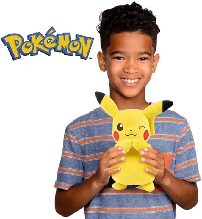 Pokemon 8" Pikachu & Bulbasaur Plush 2-Pack - Generation 1 Starter - Officially Licensed - Authentic Soft Stuffed Animal Toy Figures - Gift for Kids, Boys, Girls - 2+