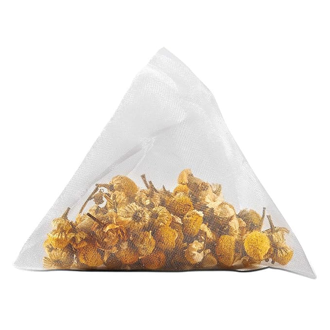 Two Leaves and a Bud Organic Chamomile Tea Bags, Naturally Caffeine Free, Whole Leaf Herbal Chamomile Tea in Pyramid Sachets, 100 Count (Pack of 1)